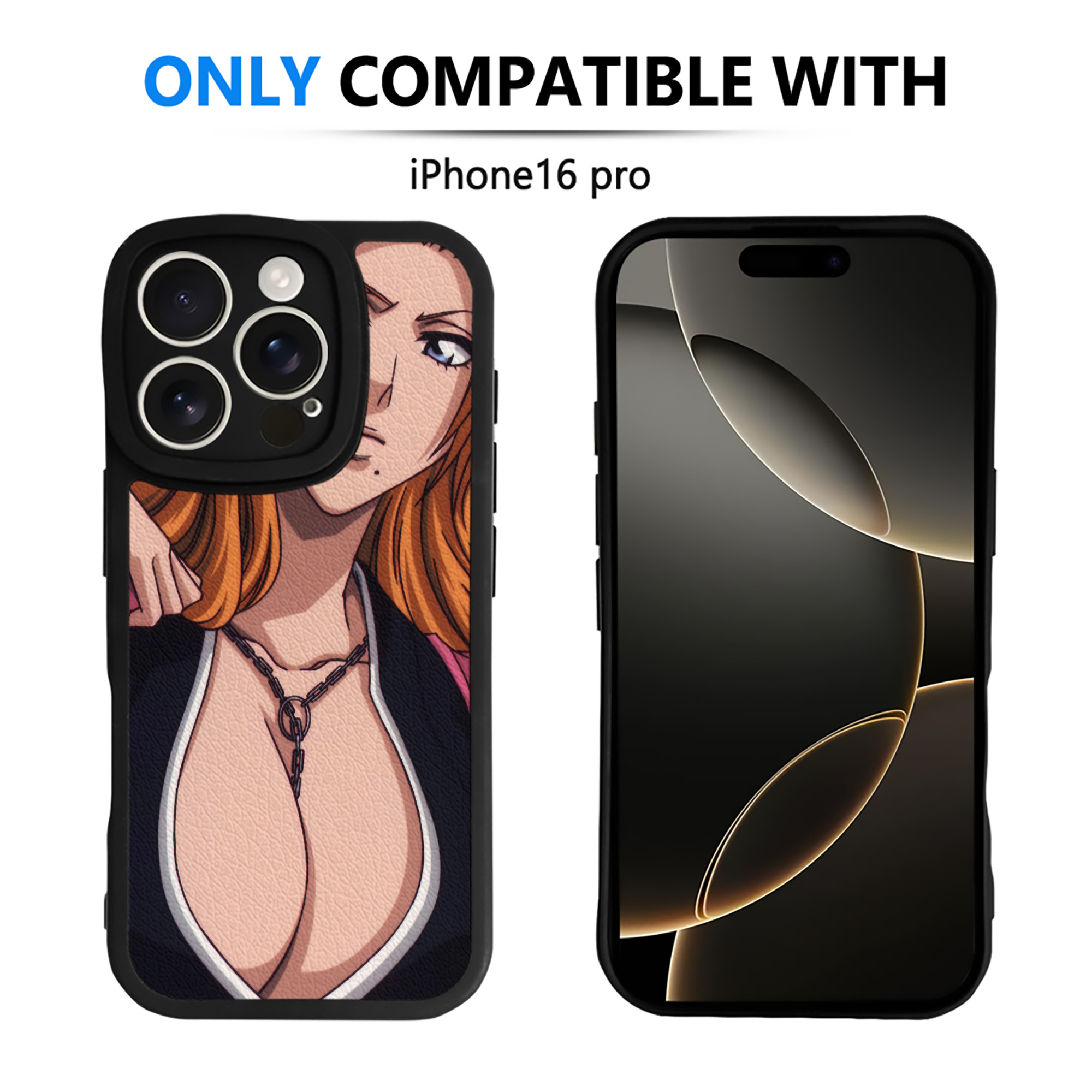 （画像用） ブリーチ BLEACH 【iPhone 16シリーズ対応】シリコンスマホケース（レザー調） 材質：シリコン